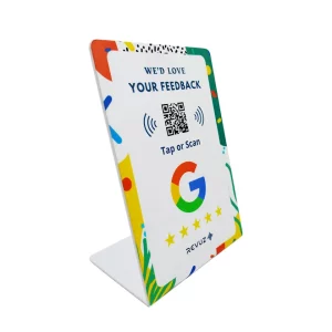 Google Review Stand (White)