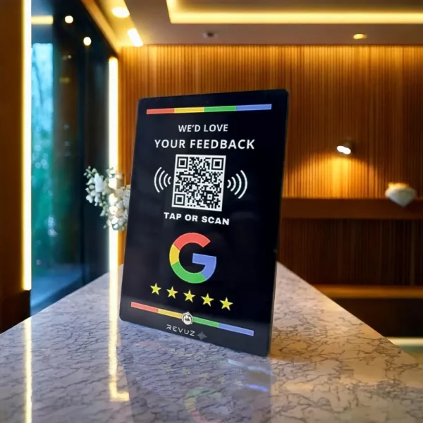 Google Review Stand (Black)