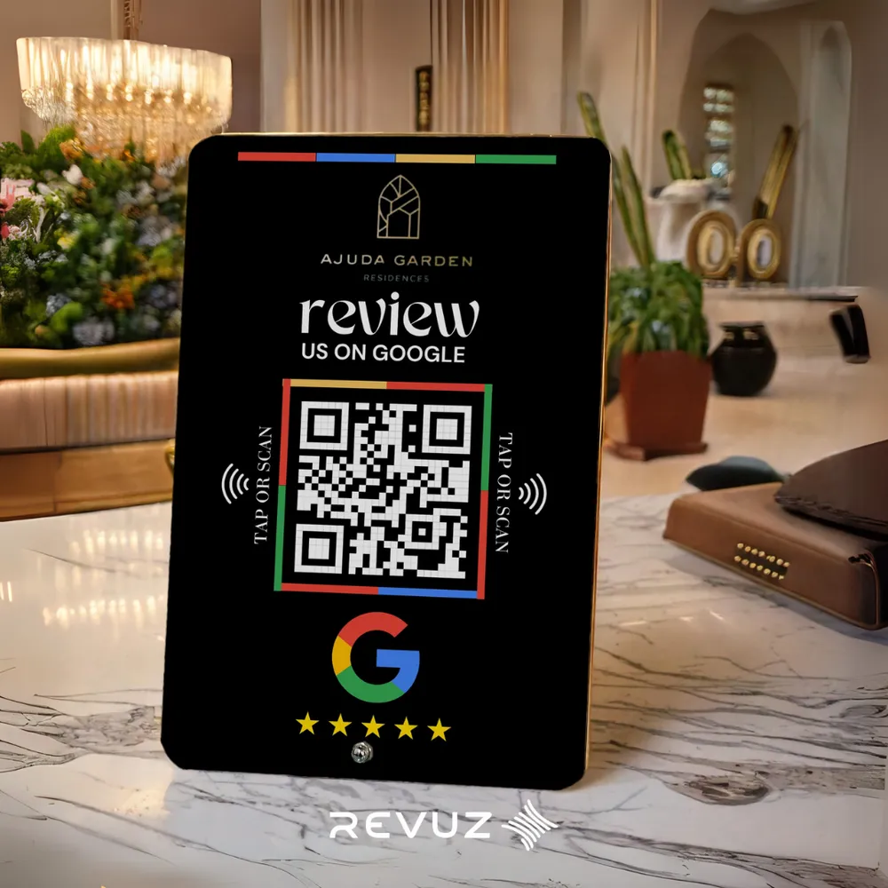 Google Review Standee Custom Printed (Black)