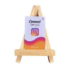Instagram Card with wooden stand