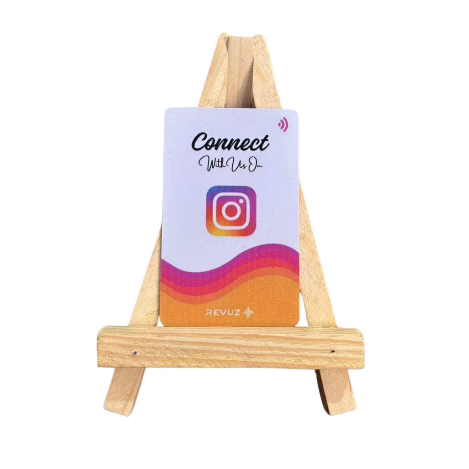 Instagram Card with wooden stand