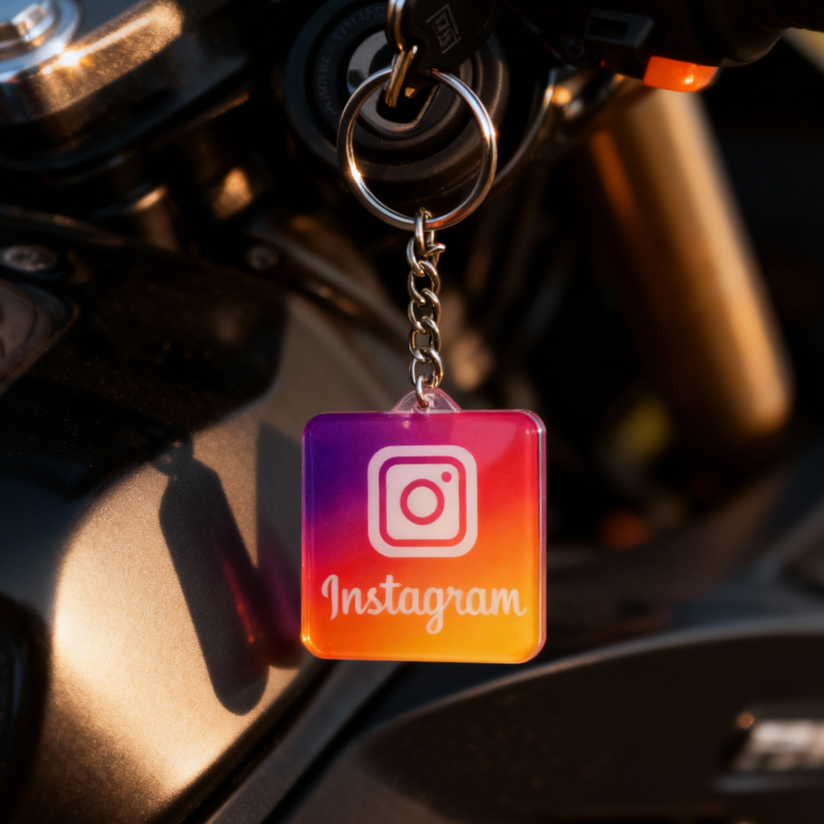 LINQS Instagram Profile NFC QR Keychain | Tap or Scan to Connect - Image 3