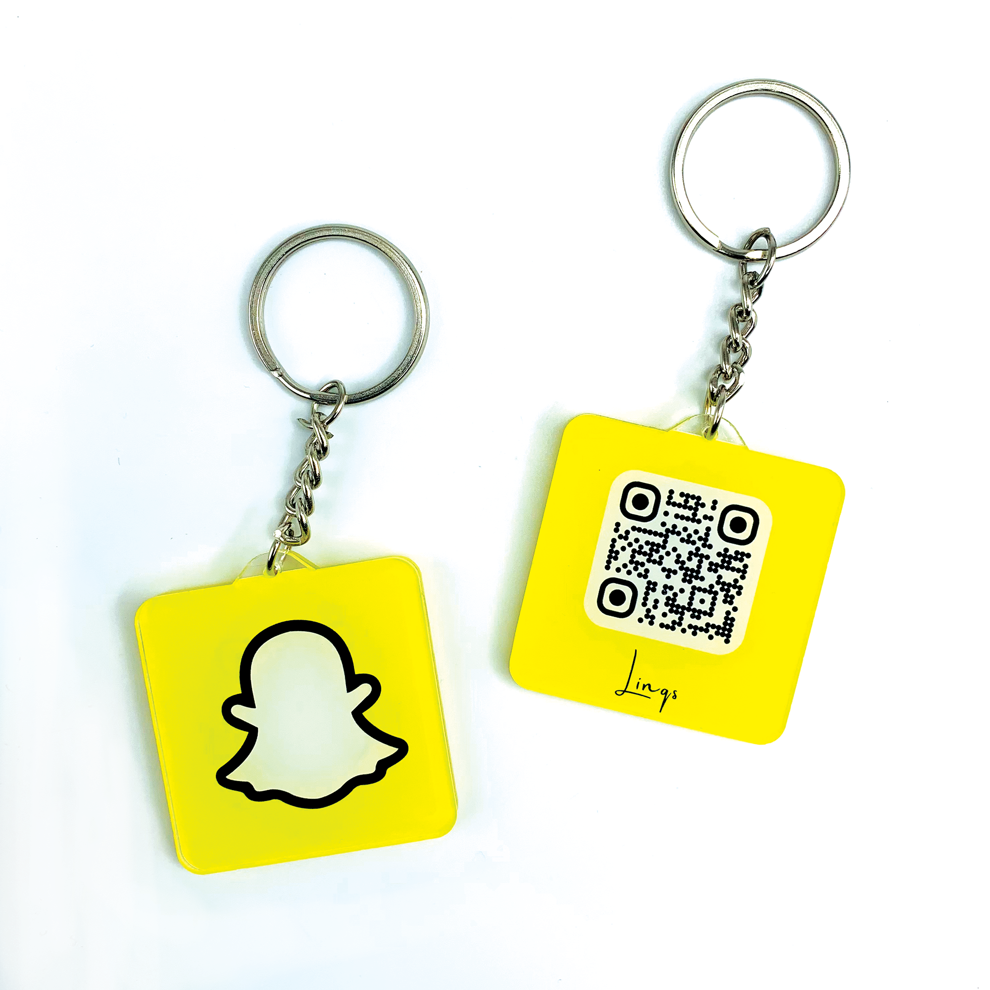 LINQS Snapchat NFC QR Keychain | Tap or Scan to Add on Snap - Image 3