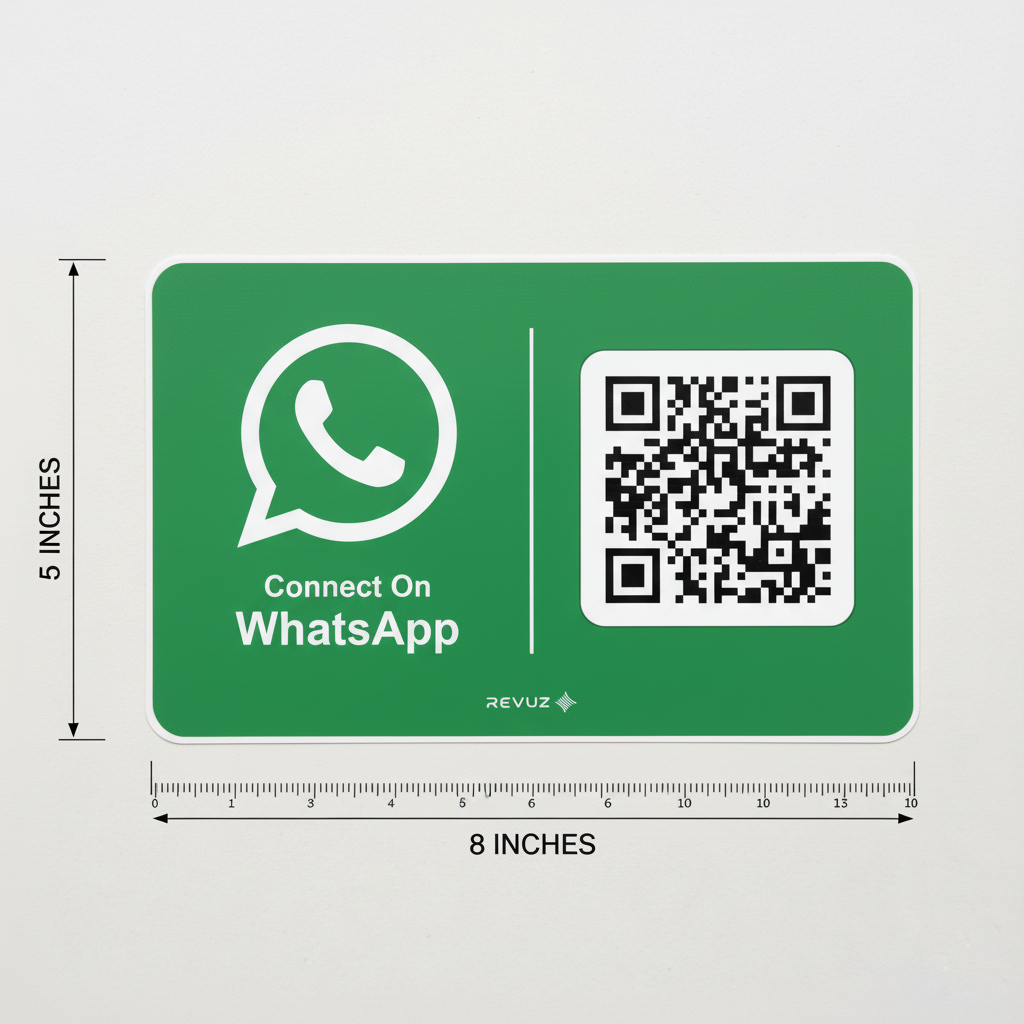 Waterproof Business WhatsApp Sticker on Glass Door
